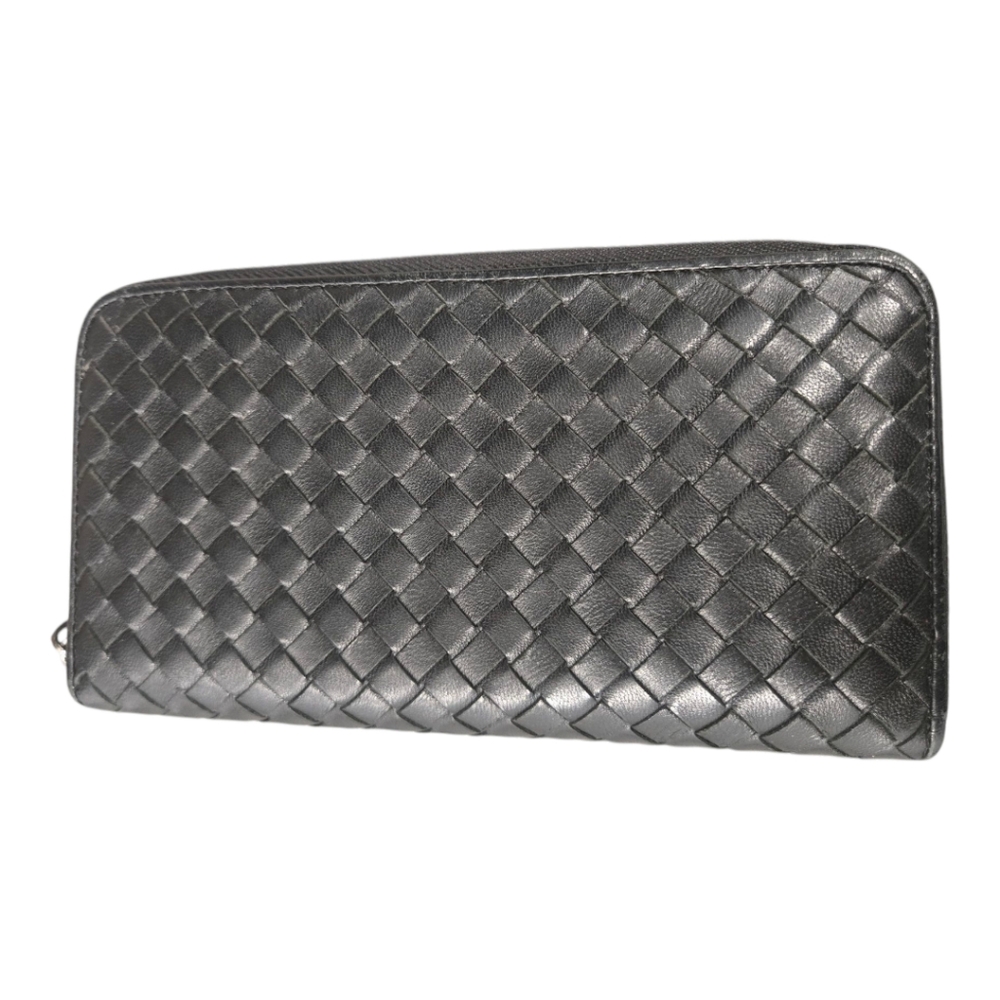 Bottega Veneta Black Intrecciato Leather Wallet - Picture 5 of 13